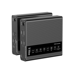 EPCOM TITANIUM TT-676E Kit Extensor HDMI para distancias de 70 metros / Resolucion 4K x 2K@ 60 Hz/ Cat 6 6a y 7 / IPCOLOR / CERO LATENCIA / SIN COMPRIMIR / Uso 24/7 / Puerto S/PDIF / Salida Loop / Ali