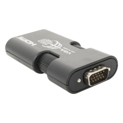 EPCOM TITANIUM TT350MINI MINI Adaptador de VGA a HDMI / Resolucion 1920x1080 @ 60Hz / Jack de audio de 3.5mm / Soporta alimentacion por Micro USB