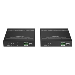 EPCOM TITANIUM TT982 Kit extensor por fibra optica | Hasta 40 kilometros| 4K@60Hz | con IR | RS232