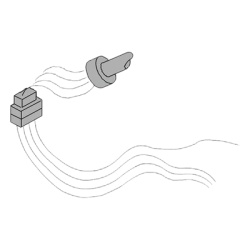 FAAC 7514225 CABLE DE MOTOR DE 1.2 M PARA BARRERA SERIE 615