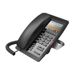 FANVIL H5 Telefono IP Hotelero / Pantalla LCD Color 3.5" / 2 Lineas SIP / 6 Teclas Programables Hotline / Puerto USB Carga / PoE 802.3af / Personalizable con Logo Hotel