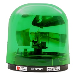 FEDERAL SIGNAL 448-112-06 Luz giratoria SENTRY con reflector tipo parabolico color verde