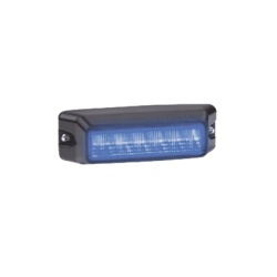 FEDERAL SIGNAL IPX600B-B Luz auxiliar de 6 LED Flasher Integrado Color Azul Mica Transparente