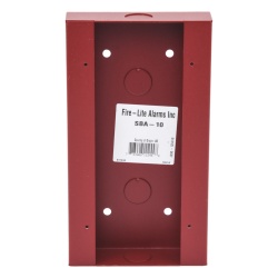 FIRE-LITE SBA-10 Caja de montaje superficial para estacion de liberacion de agente compatible con BG-12LR BG-12LRA y NBG-12LRA