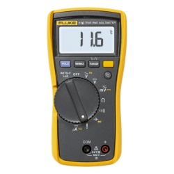 FLUKE FLUKE-116 Multimetro Digital para Electricista con Termometro Integrado para Aplicaciones HVAC Uso con Voltaje Maximo de 600 V Pantalla LED Retroiluminada