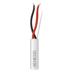 GENESIS 3114-1112 Cable para Alarma / 2x18 AWG / Plenum / 305 m (1000 ft) / Blanco