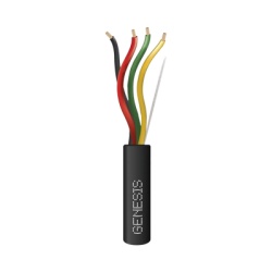 GENESIS 4157-1008 Carrete de Cable 305 Metros (1000 Pies) / 4 x 18 AWG / Cable Direct Burial / Para Uso en Intemperie / Uso en Aplicaciones en Sistemas de Deteccion de Incendio Sistemas de Evacuacion