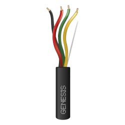 GENESIS 4157-5008 Carrete de Cable 152 Metros (500 Pies) / 4 x 18 AWG / Cable DIRECT BURIAL FPL / Para Intemperie / Uso en Aplicaciones en Sistemas de Deteccion de Incendio y Sistemas de Evacuacion