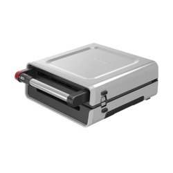GEORGE FOREMAN GRV6090B-LA PARRILLA ELECTRICA DE HUMO ACERO INOXIDABLE.