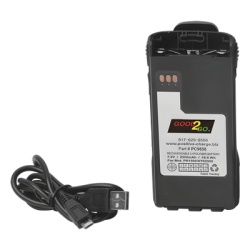 GOOD 2 GO PC-NTN9858 Bateria Li-Po 2500 mAh para radios XTS2500/PR1500 con cargador interconstruido