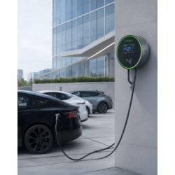 GREENC S01US48A Estacion de Carga para Vehiculos Electricos / 48 A / 11.5 kW / Conector Tipo 1 (SAE J1772) / 220-250 V Monofasico / Pantalla LCD 4.3 in (10.9 cm) / Cable TPU 5 m (16.4 ft) / Plug and P - Img 6