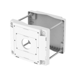 HANWHA VISION SBP-150PMW Soporte de Poste / Montura de Aluminio / Color Blanco / Carga Maxima 40 kg / Certificaciones FCC-CE-EAC-UL