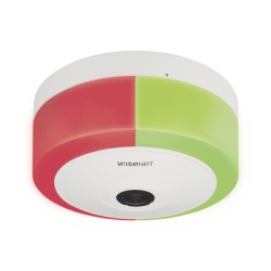 HANWHA VISION TNF-9010 Fisheye IP 12 Megapixel / WDR 120dB / PTZ Digital 16X / Para aplicaciones de estacionamiento