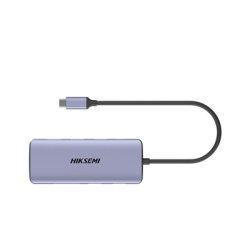 HIKSEMI by HIKVISION HS-HUB-DS11 Hub USB-C 11 en 1 / HDMI 4K + VGA / 2x USB 3.0 + 2x USB 2.0 / SD + Micro SD / RJ45 Gigabit / PD 100W / Audio / Aleacion de Aluminio
