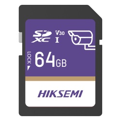 HIKSEMI by HIKVISION HS-SD-P10/64G/GUARDPRO Tarjeta SD GuardPro P10 / 64 GB / 100 MB/s Lectura / 90 MB/s Escritura / Clase 10 U3 V30 / 3D TLC NAND / Especializada Para Videovigilancia 24/7