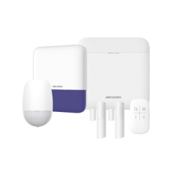 HIKVISION AXPRO-KIT-GSM Kit de Alarma Inalámbrico / 48 Zonas / GSM 3G/4G Dual SIM / Wi-Fi 2.4 GHz / PIR 15 m (49.2 ft) / Sirena Exterior / Batería de Respaldo 12 h
