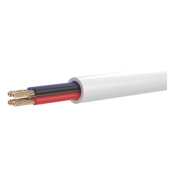 HIKVISION DS-1AC4AUC0M Bobina de Cable Multifilar / CCA / 4 x 22 AWG / 100 m (328.08 pies) / Blanco / PVC / CCAM / Interior / Alarmas y Automatización