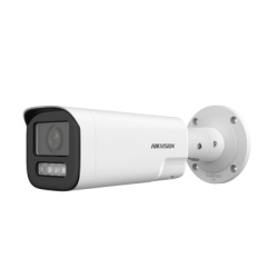 HIKVISION DS-2CD1643G2-LIZSU/SL Bala IP 4 Megapixel / Lente Mot. 2.8 a 12 mm / Dual Light (50 mts IR + 50 mts Luz Blanca) / ACUSENSE Lite / Audio de Dos Vias / Luz Intermitente y Alerta de Audio / Ext