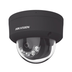 HIKVISION DS-2CD2143G2-LIS2U(BLACK) Domo IP 4 Megapixel / Color Negro / Lente 2.8 mm / Dual Light (30 mts Luz Blanca + 30 mts IR) / 2 Microfonos Integrados / ACUSENSE / Exterior IP67 / IK10 / WDR 120