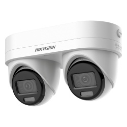 HIKVISION DS-2CD2343G2D-LIZ2UY/SL Cámara IP Dual Lente / 4 Megapixel por Sensor / WDR 120 dB / IR 10 m (32.8 ft) / IP67 / IK10 / PoE / Audio Bidireccional