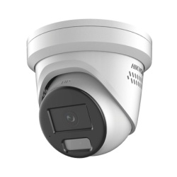 HIKVISION DS-2CD3346G2-ISU/SL(H) [ PROTECCION ACTIVA ] Turret IP 4 Megapixel / Lente 2.8 mm / 40 mts IR / Exterior IP67 / Microfono y Bocina Integrado (Audio de Dos Vias) / DARKFIGHTER / PoE / Luz Est