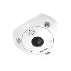 HIKVISION DS-2CD63C5G0E-IVS(B) Fisheye IP 12 Megapixel / 180Â° - 360Â° / DEWARPING / Exterior IP67 / IK10 / 15 mts IR / Entrada y Salida de Audio y Alarma / Multiples Vistas / Microfono Integrado / mi