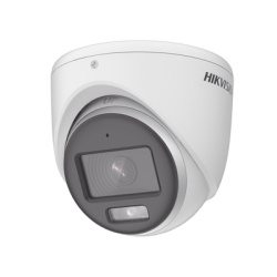 HIKVISION DS-2CE70KF0T-MFS [ColorVu] Turret TURBOHD 3K (5 Megapixel) / Microfono Integrado / Lente 2.8 mm / Imagen a Color 24/7 / 20 mts Luz Blanca / Exterior IP67 / dWDR / 4 Tecnologias