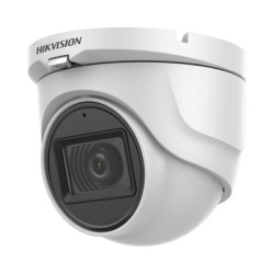HIKVISION DS-2CE76H0T-ITMFS Turret TURBOHD 5 Megapixel / Lente 2.8 mm / Audio por Coaxitron / 30 mts IR EXIR / Exterior IP67 / 4 Tecnologías / dWDR