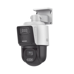 HIKVISION DS-2SE3C404MWG-E/14 [TandemVu] PTZ IP 4 Megapixel con Camara Panoramica 4 Megapixel / 4X Zoom / Dual Light (40 mts IR + 30 mts Luz Blanca) / ACUSENSE / IP66 / PoE+ / DARKFIGHTER / Micro SD /
