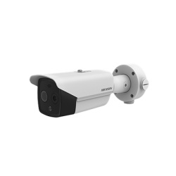 HIKVISION DS-2TD2617-3/QA Bala IP Dual / Termica 3.1 mm (160 x 120) / Optico 4 mm (4 Megapixel) / Termometrica / Deteccion de Temperatura / PoE /Exterior IP66 / Sirena y Luz Intermitente Integrada / M