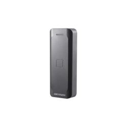 HIKVISION DS-K1802E Lector de Tarjetas PROX EM / Exterior IP65 / Wiegand / Compatible con Cualquier Panel / PERFIL DELGADO y ESTETICO / Indicador LED