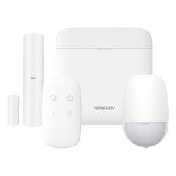 HIKVISION DS-PWA48-K Kit de Alarma Inalámbrico / 48 Zonas / PIR con Cámara 640x480 / Comunicación 433 MHz Bidireccional / Batería de Respaldo / Wi-Fi