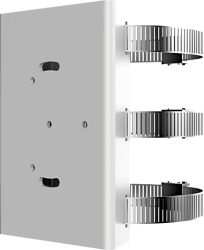HIKVISION DS1278ZJHWB/HG/316/60300 Soporte de Montaje en Poste / Acero Galvanizado y Acero Inoxidable / Diámetro Ajustable 60 mm a 300 mm / Carga Máxima 10 kg / Compatible con Cámaras Bala y Domo