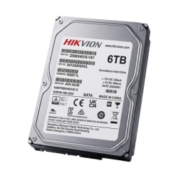 HIKVISION DS60HKVSVX1 Disco Duro para Videovigilancia / 6 TB / SATA 6.0 Gb/s / 5400 RPM / 256 MB Buffer / 64 Cámaras HD / 24/7 / 180 TB/Año / MTTF 1M Horas