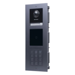 HIKVISION DSKIS-MULTI-254AP Videoportero IP Multiapartamento / 2 Megapixel / 7 Frentes de Calle / IP65 / PoE / Teclado y Lector EM / -40°C a 60°C (-40°F a 140°F)