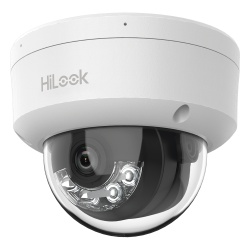 HiLook by HIKVISION IPC-D120HA-LUC [Dual Light] Domo IP de 2 Megapixel (1080p) / Lente 2.8 mm / 20 mts IR + 15 mts Luz Blanca / Microfono Integrado / ACUSENSE Lite / Uso en interior / PoE / dWDR / H.2