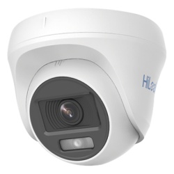 HiLook by HIKVISION THC-T129-PS [ColorVu] AUDIO POR COAXITRON / Turret TURBOHD 1080p / Imagen a Color 24/7 / Lente 2.8 mm / Luz Blanca 20 mts / Uso Interior / Policarbonato