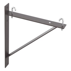 HOFFMAN LTSB12BLK Kit de Soporte Triangular a Pared Para Escalerillas de 12 y 6 in de Ancho de Acero Color Negro