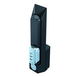 HOFFMAN NCLH Chapa de Seguridad para Gabinete Con Combinacion de 3 Digitos / Control Llave Maestra / Acero Negro Texturizado / Dimensiones 7.50 x 1.38 x 2.50 in