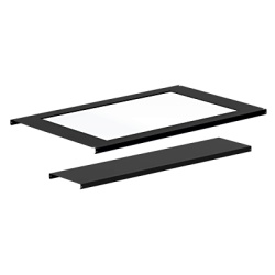 HOFFMAN PCP712 Panel de Techo con Ventana / 700x1200 mm / Sistema de Contencion ProLine / Policarbonato 6 mm (0.22 in) / Marco Acero Calibre 16 / Acceso sin Herramientas / Cumple Codigos Supresion Inc