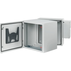 HOFFMAN PTHS482430G4A Gabinete Industrial ProTek de Puerta Sólida, Con Aire Acondicionado de 4000 BTU, Protección NEMA Tipo 4/12/4X; IP66; IK10, Abatible, Fabricado en Acero, 26 UR, Color Gris Claro