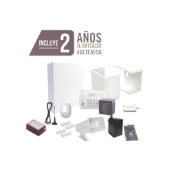 HONEYWELL HOME RESIDEO KIT2MINI Kit de alarma / Panel VISTA-48LA / Comunicador 4G LTE-M-5G / Sirena 30 W / 2 contactos magnéticos / 2 años de datos