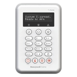 HONEYWELL HOME RESIDEO PROSIXLCDKP Teclado inalámbrico / Pantalla alfanumérica multilingüe / Alcance 300 ft (92 m) / 2.4 GHz / 5 años de batería / Compatible ProSeries