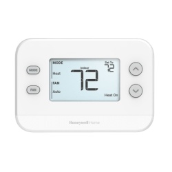 HONEYWELL HOME RESIDEO TH1110U4000/U Termostato No Programable / 1H/1C / Pantalla 4.09 pulgadas / Precisión ±0.5 °C / Alimentación 24 VCA o Baterías AA