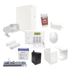 HONEYWELL HOME RESIDEO VISTA-48L-K2 Panel de alarma / 3 particiones / hasta 64 zonas / 8 consolas direccionables / 250 eventos en memoria / kit con teclado, sirena y batería