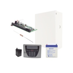 HONEYWELL HOME RESIDEO VISTA48/6460STB Panel de intrusión / 48 zonas / 3 particiones / Teclado alfanumérico 6460S / Transformador 16Vca / Batería 4Ah incluidos