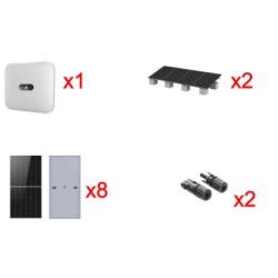 HUAWEI FUSIONSOLAR SUN20005KTKIT Kit Solar Interconexion / 5kW 220Vca / Inversor HUWAEI / Montaje Incluido