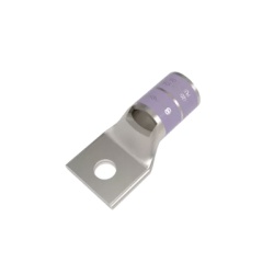 HUBBELL BURNDY HUB-YA-28L Zapata Terminal de Compresion de Canon Corto para Tornillo de 1/2" y Calibre 4/0 AWG.
