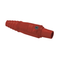 HUBBELL HUB-HBL-400FR Conector Hembra Unipolar de 400 A 600 V CA/CC / Grado Industrial / Tornillos de fijacion dobles/ Color Rojo.