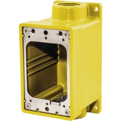 HUBBELL HUB-HBL-60CM-83A Caja Hermetica Serie FD de 3/4" NPT/ Color Amarillo. - Img 2